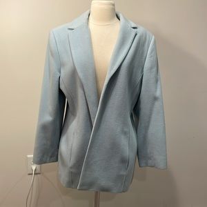 Vintage Dialogue Powder Blue Wool Blazer